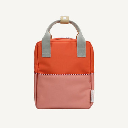 Rucksack 'Colourblocking' orange/coral pink