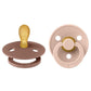 Runder Schnuller aus Naturkautschuk 2er Set Blush/Rosa