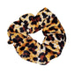 Samt-Scrunchie Haargummi leopard/camel/schwarz/braun