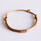 Satinarmband mit Ringen goldfarben/gold