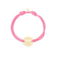 Satinarmband mit Smiley light pink