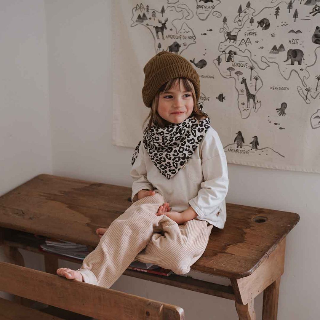 Schaltuch aus Musselin 'BIANCA GRAOU GREIGE' 70 x 70 cm