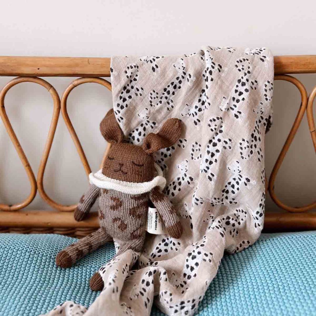 Schaltuch aus Musselin 'Bianca Baby Leo' 70x70