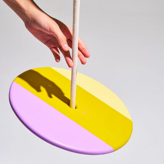 Indoor Scheibenschaukel 'Colorful' lila/ocker/gelb