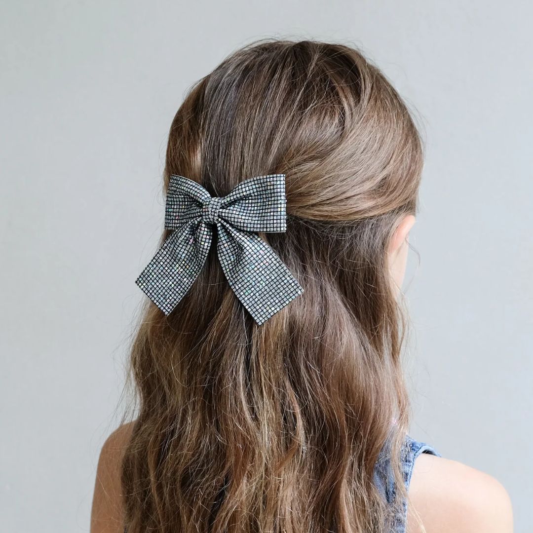 Mimi und Lula | Schillernde Schleife 'Disco-Ball Oversized Bow'
