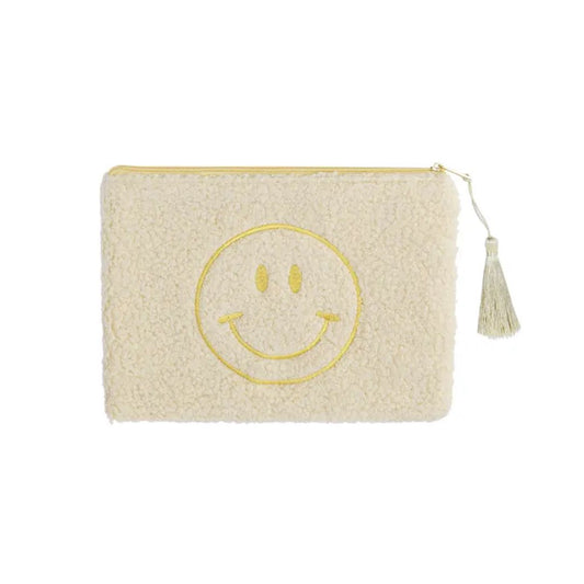 Kosmetiktasche Teddy Smiley beige