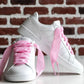 Schnürsenkel mit Vichy-Muster rosa
