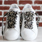 Schnürsenkel Leopardenmuster beige/braun