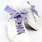 Schnürsenkel mit Vichy-Muster violett