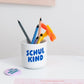 Schulkind Becher blau