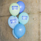 Schulkind Luftballon Set blau-Mix 6 Stück
