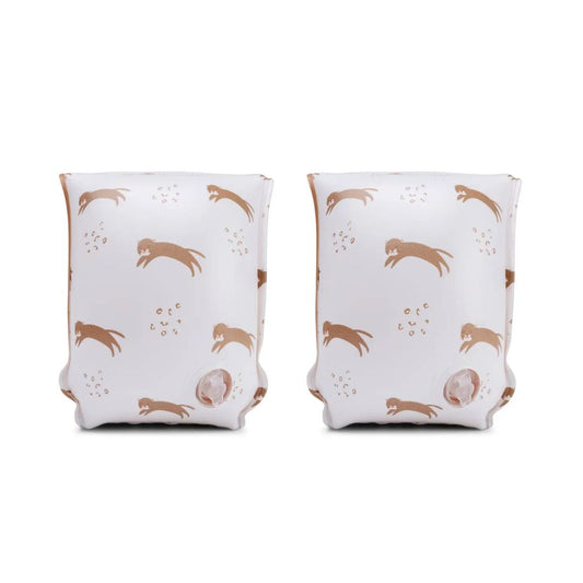 Schwimmflügel 'Leoparden' beige 2-6J