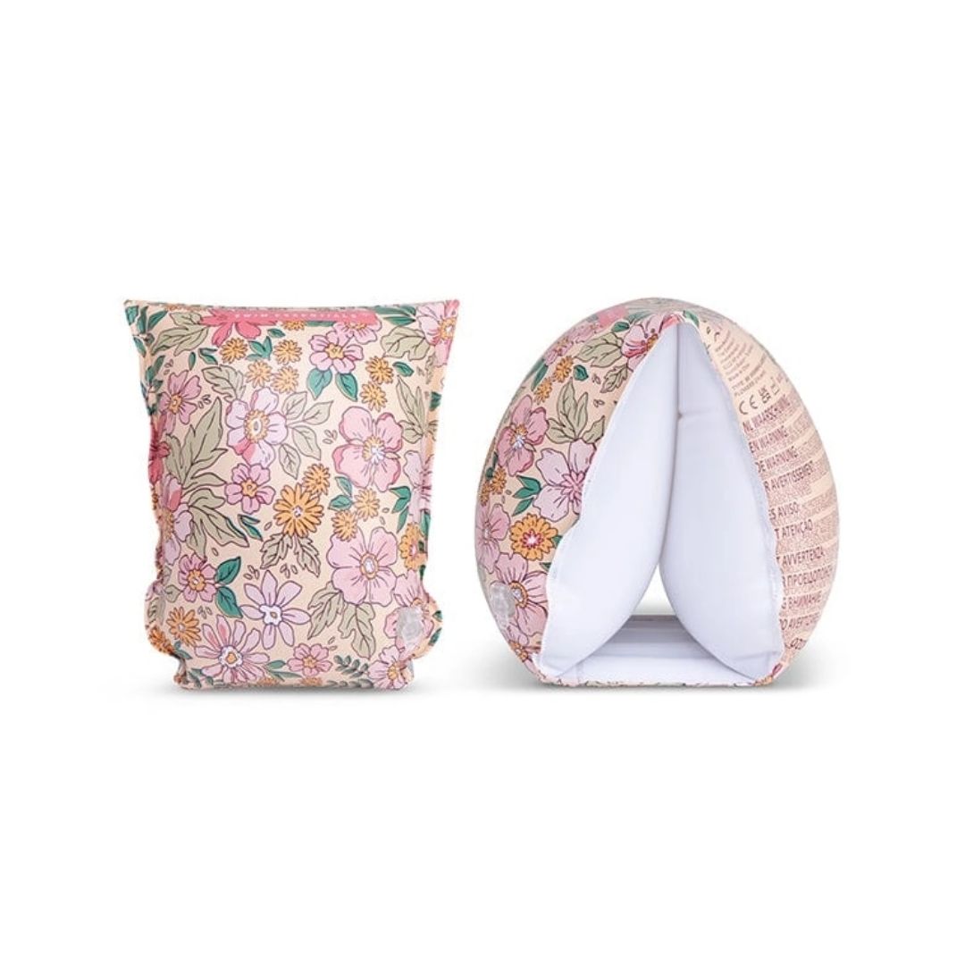 Schwimmflügel 'Blumen' rosa 2-6J