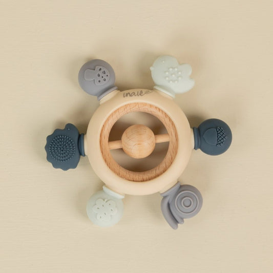 Sensorischer Beißring für Babys blau 0+