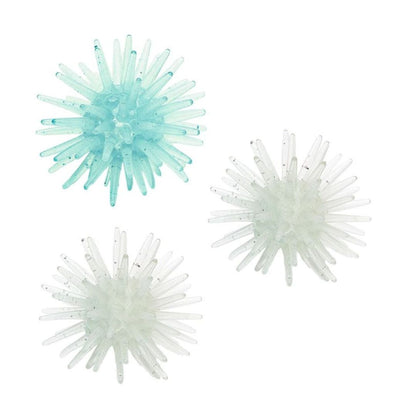 Set von 3 'Nachtleuchtende Sticky Snowflakes'