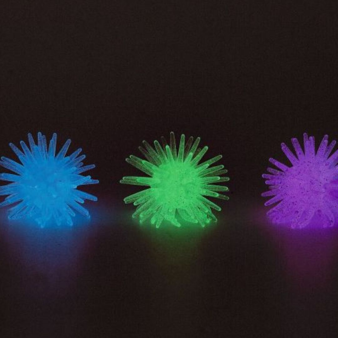 Set von 3 'Nachtleuchtende Sticky Snowflakes'