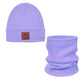 Set Mütze und Loop für Kinder lila