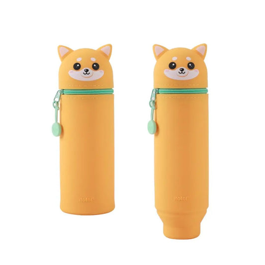 Silikonhülle Etui 'Shiba' gelb/grün