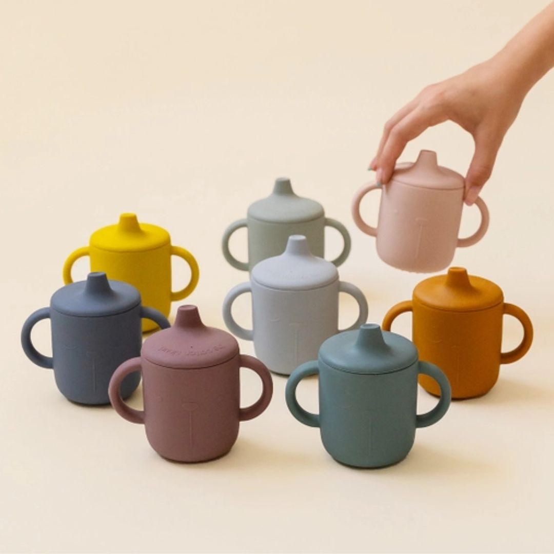 Sippy Tassen Set Trinklernbecher gelb/orange