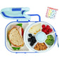 GoBe 2in1 Lunchbox & Snack Spinner mit Sticker blau