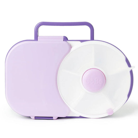 GoBe 2in1 Lunchbox & Snack Spinner mit Sticker lila