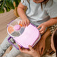 GoBe 2in1 Lunchbox & Snack Spinner mit Sticker lila