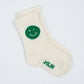 Tennis Socken für Babys & Kinder 'Smiley grün'