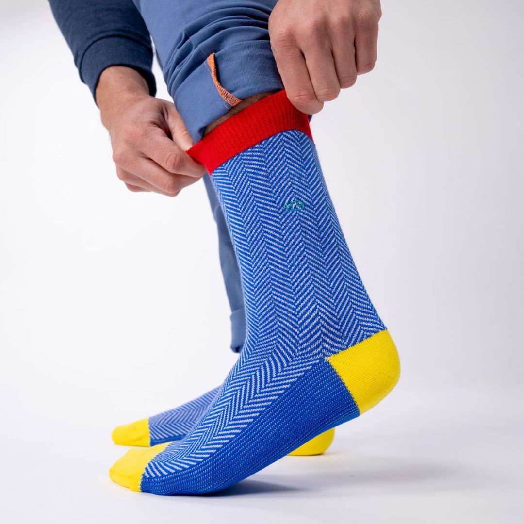 Herren Socken 'Chevrons - Dänisch'