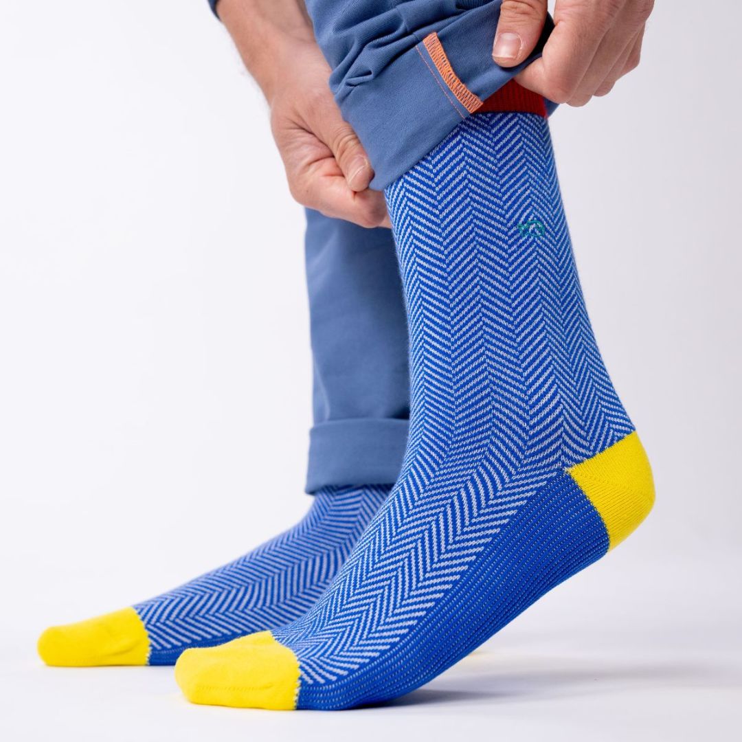 Herren Socken 'Chevrons - Dänisch'