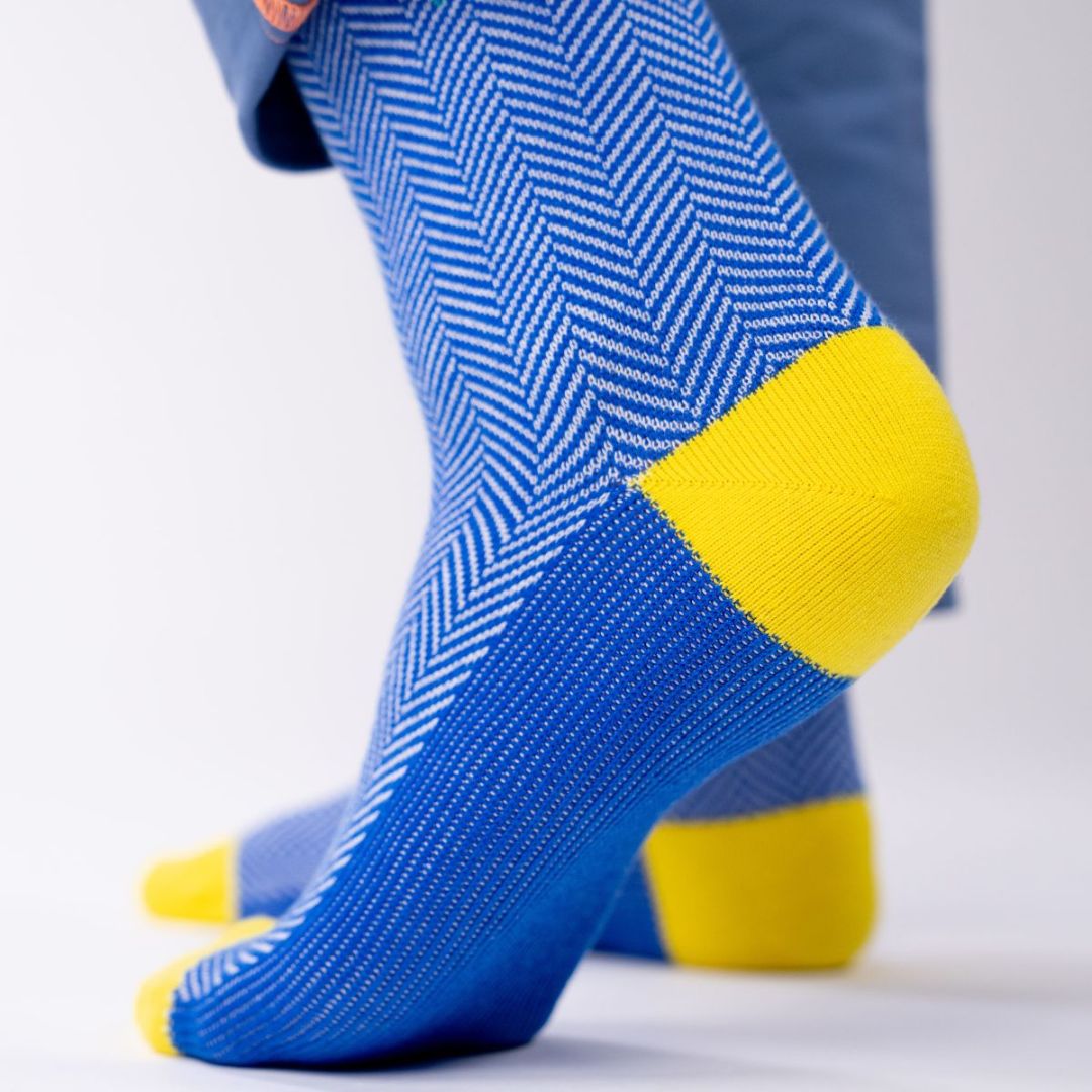 Herren Socken 'Chevrons - Dänisch'