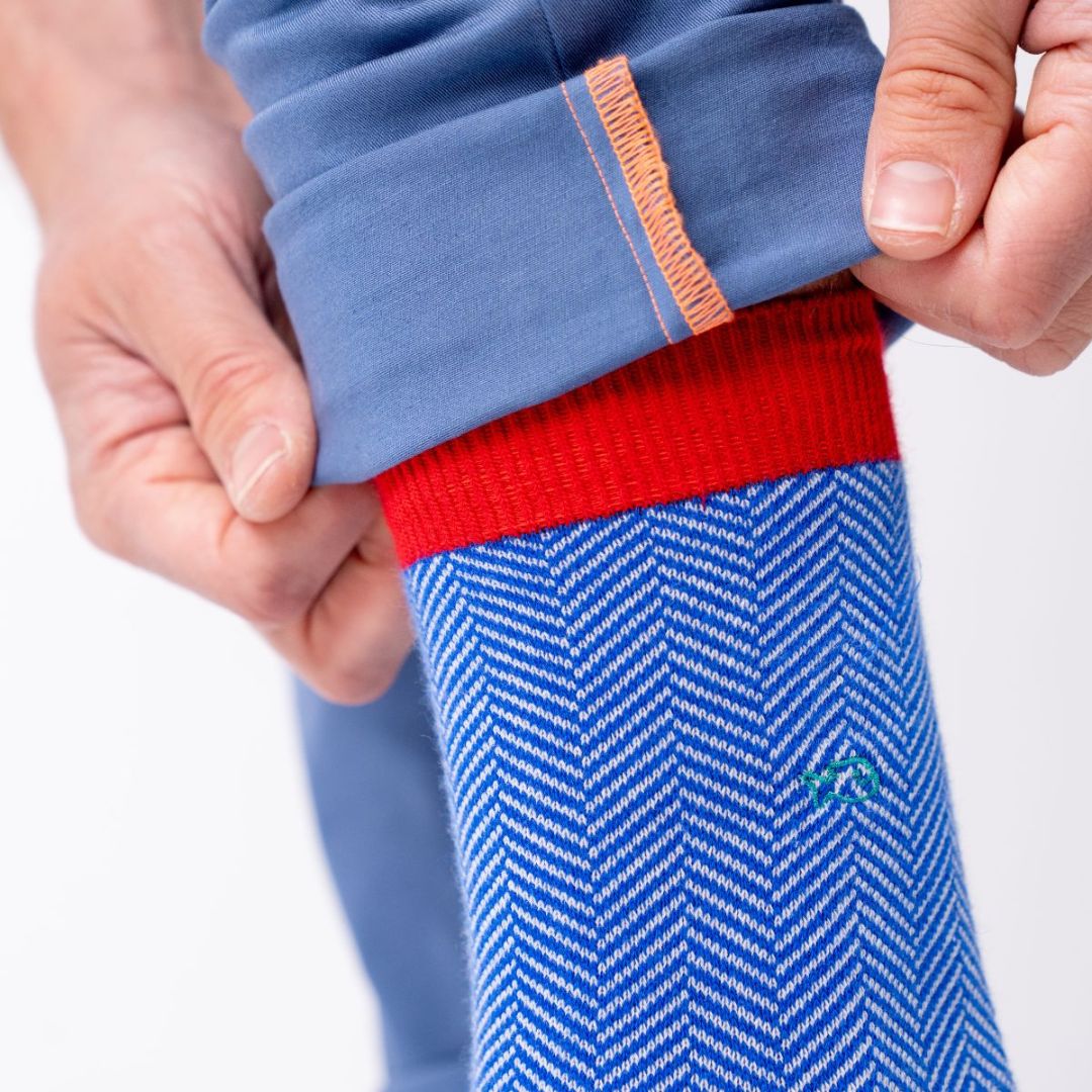 Herren Socken 'Chevrons - Dänisch'