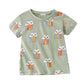Sommer T-Shirt 'Rainbow Cartoon' grün