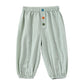 Unifarbene Loose Pants 'Colorful Buttons' mint