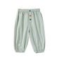 Unifarbene Loose Pants 'Colorful Buttons' mint