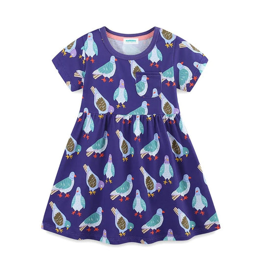 Kleid Kurzarm 'Dove' blau