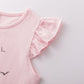 T-Shirt für Mädchen mit Flamingo Print