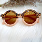 Kindersonnenbrille Retro Leopard/Apricot