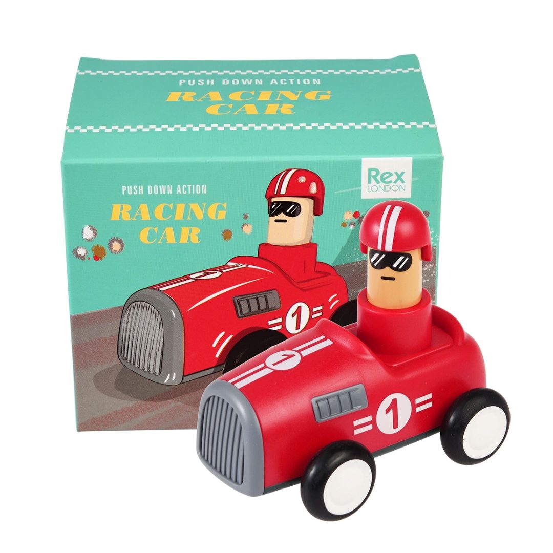 Rennwagen mit Rückziehmotor - Rot