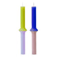 Stabkerzen 2er Set 'Ufo' lavender & rose