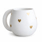 Keramikbecher mit goldenen Herzdetails 'Love'