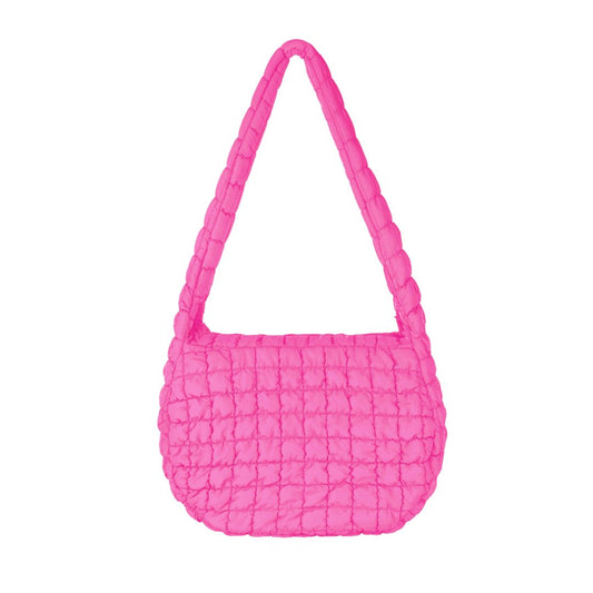 Damen Tasche gesteppt unifarben pink