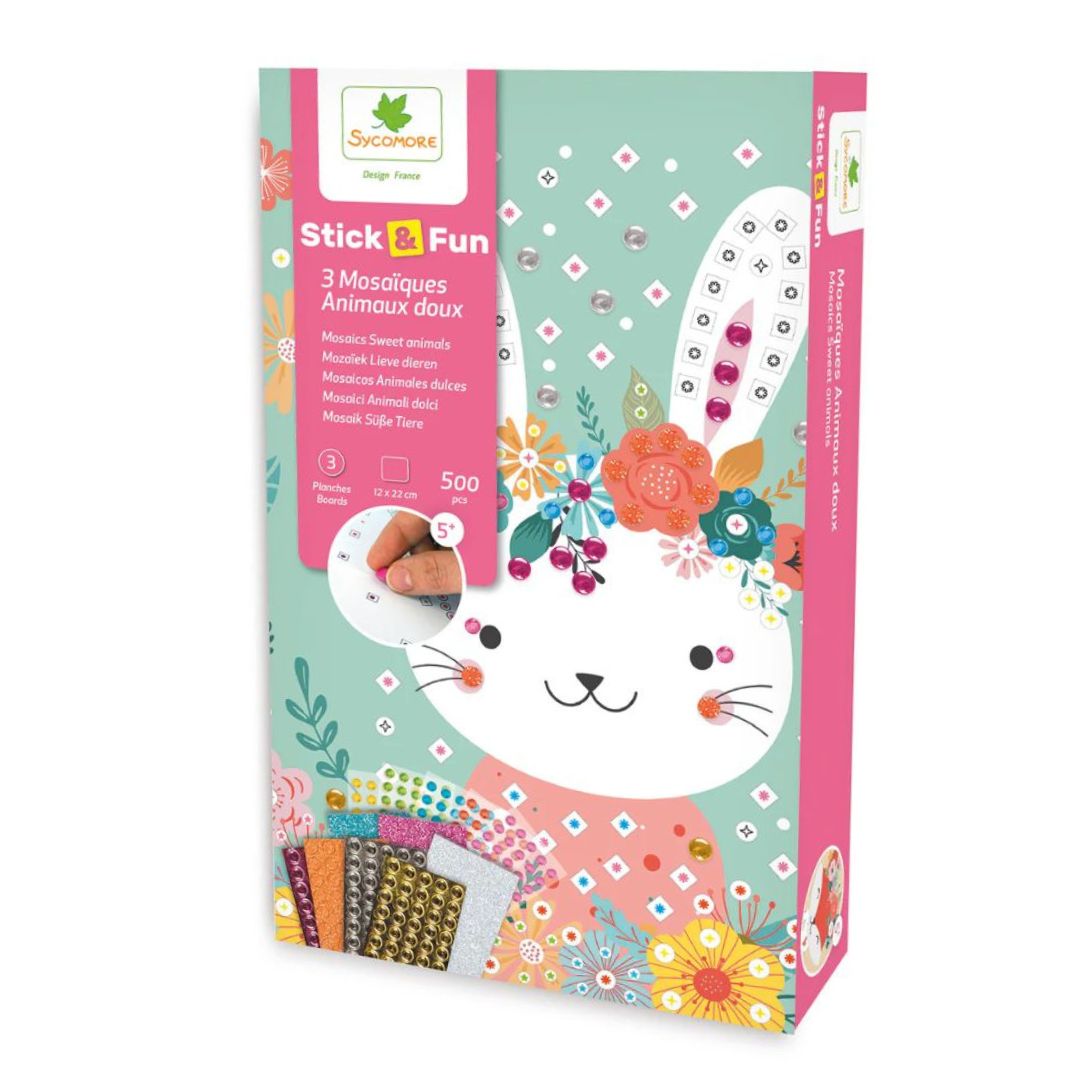 Stick & Fun Kinder Kreativset 'Mini Mosaik Kuscheltiere'