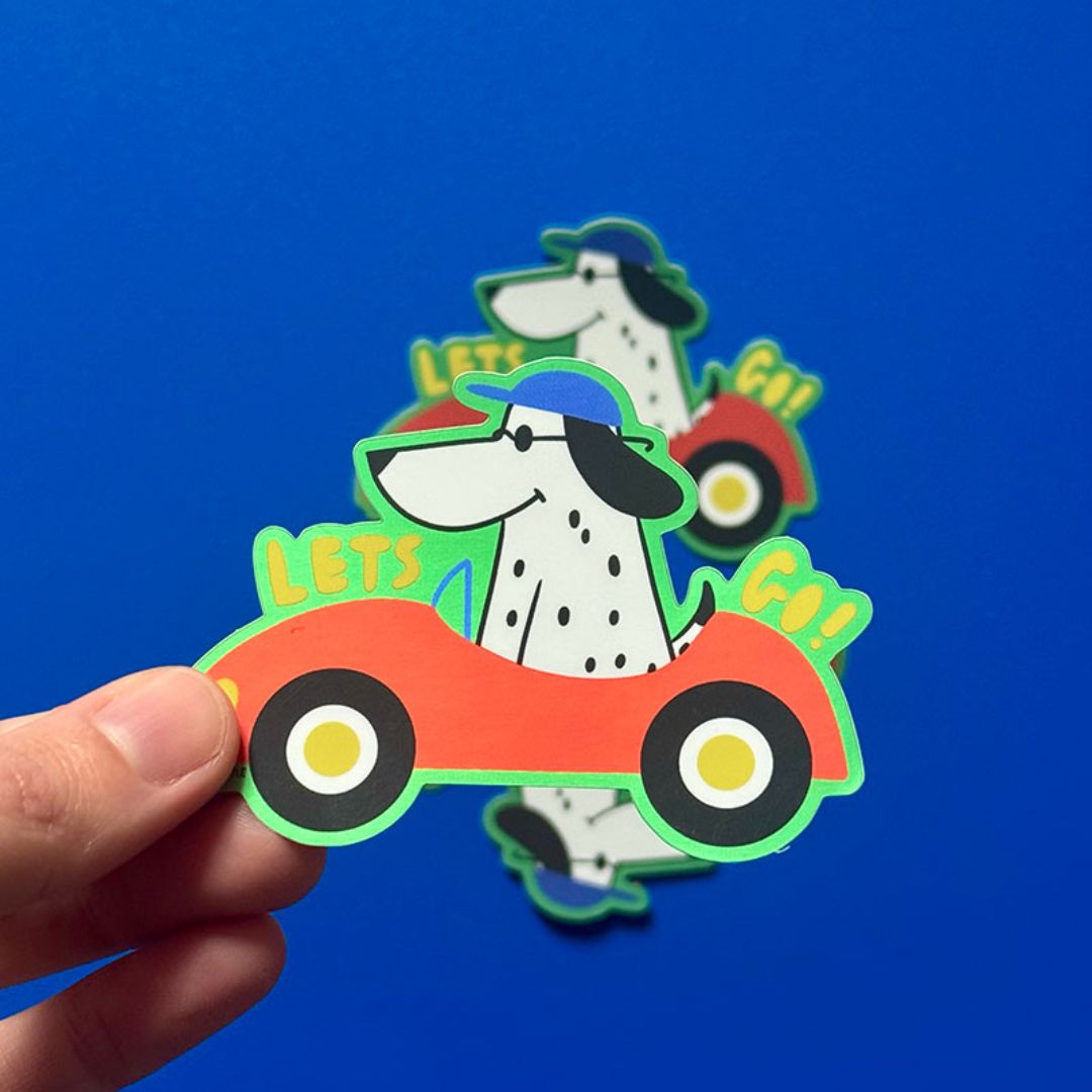 Spülmaschinenfester Sticker 'Will Let's Go'