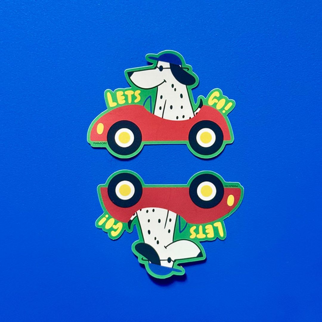 Spülmaschinenfester Sticker 'Will Let's Go'