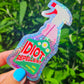 Glitzer-Sticker | Aufkleber 'Idiot Repellent Spray'