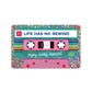 Glitzer-Sticker | Aufkleber Kassettenband 'Life has no rewind'