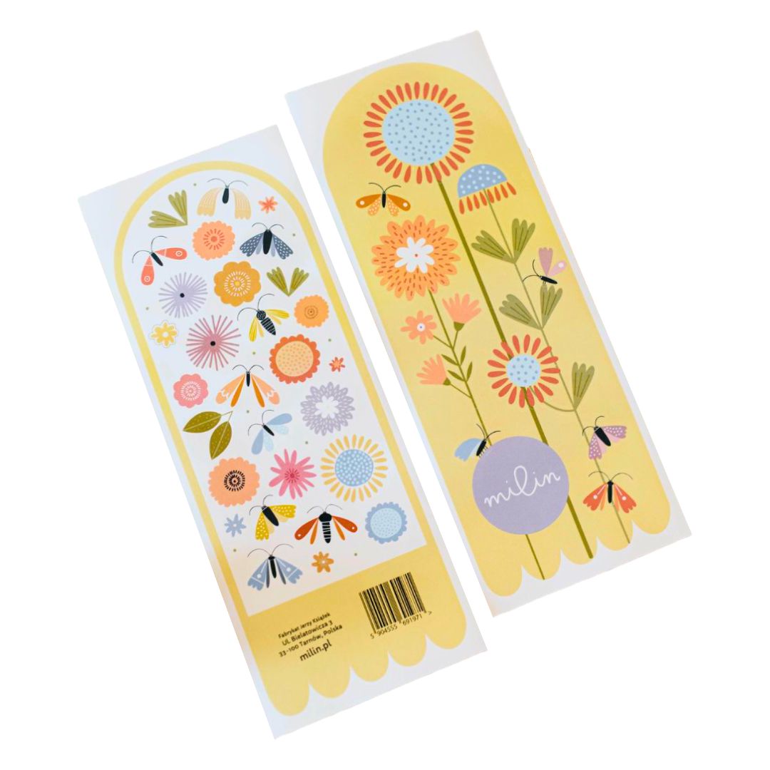 Fröhliche Aufkleber mit Schmetterlingen