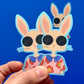 Spülmaschinenfester Sticker 'Boho Rabbit'