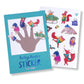 Lustiger Stickerbogen Winter & Weihnachten