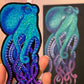 Aufkleber holographisch 'Oktopus'